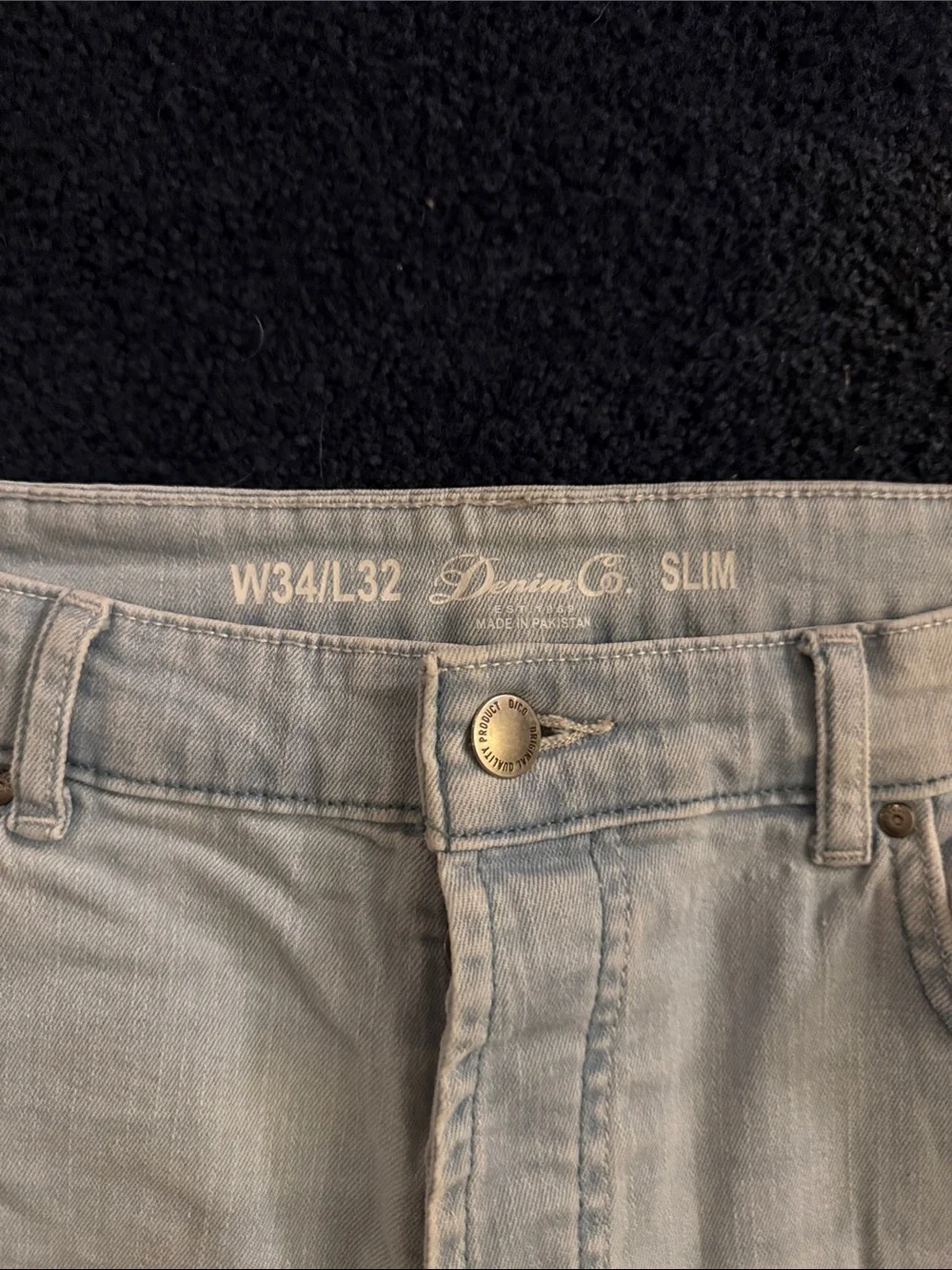 Denim&Co Pale Wash Slim Men's Jeans